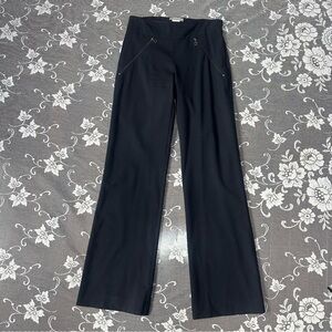 Sarah Pacini Navy Wool Boot Cut Trousers Sz 0